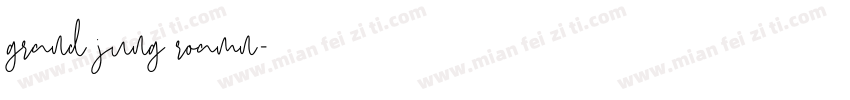 grand jung roamn字体转换